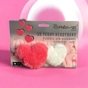 NWOT The Crème 3D Teddy Plushie SPA HeadBand